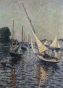 Gustave Caillebotte Sailboat oil